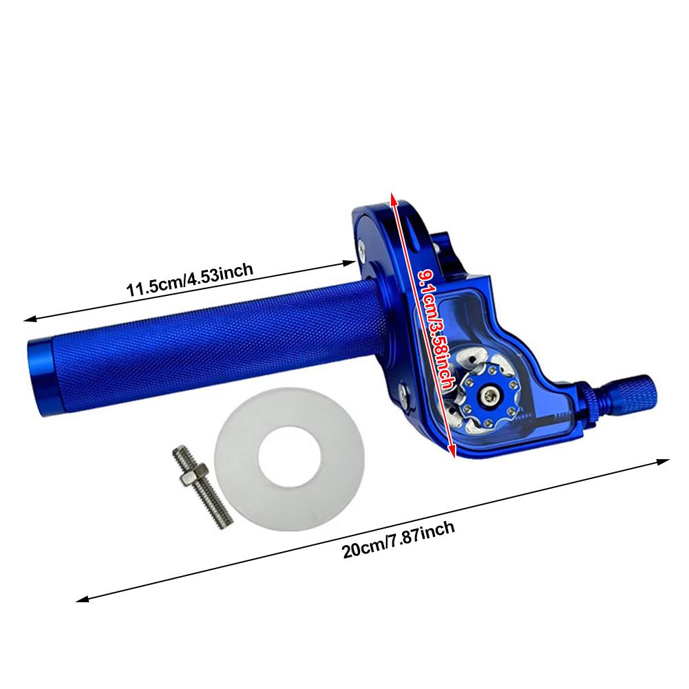 22mm CNC Aluminium Motorsykkel Gasshåndtak Twistgrep Styre for Moped Scooter ATV Quad Bike