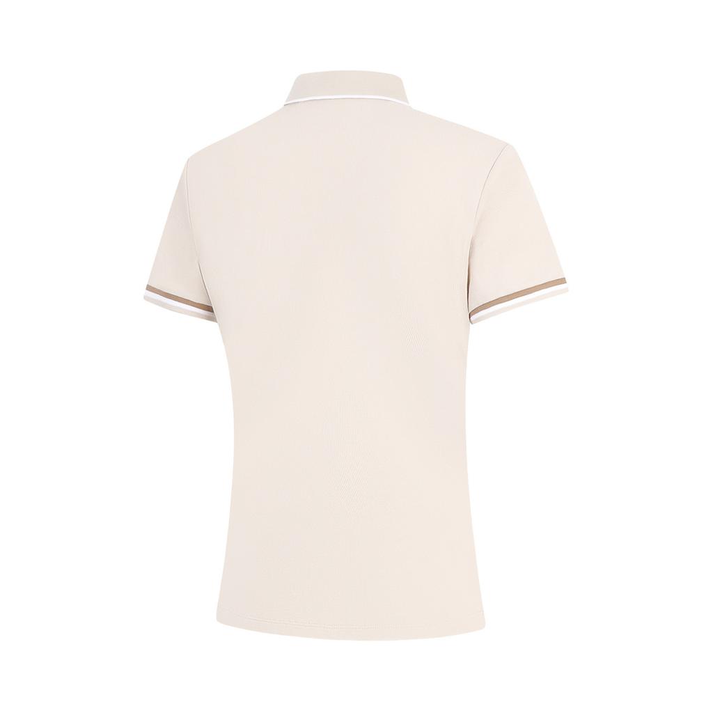 Li-Ning Camisa Polo Respirável Confortável Tops Femininos Cinza Aveia APLW476-10