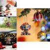 Cute Cartoon Flower Elephant Pattern Acrylic Pendant For Vehicle Interior Decoration