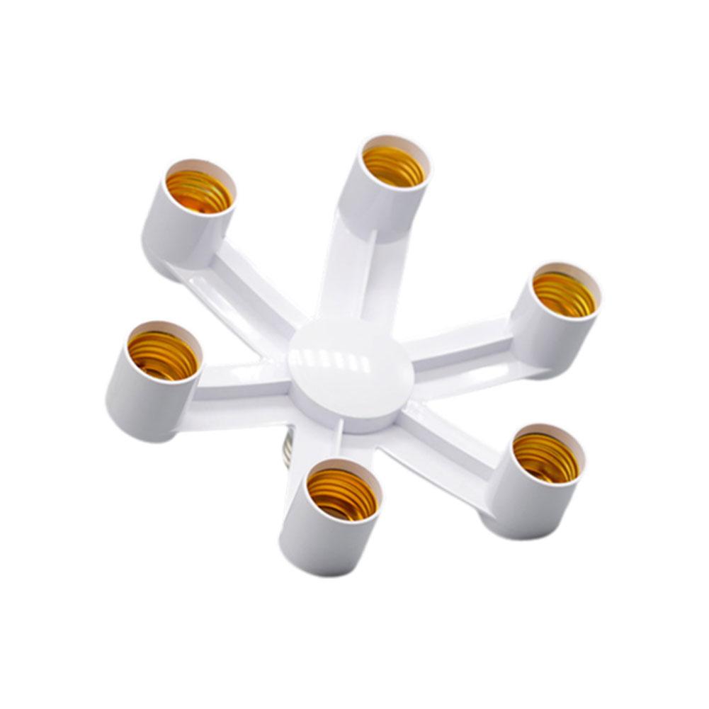 E27 Base Socket Distributor Adapter E27 To E27 European Style LED Bulb Lamp Socket 4 In 1/5 In 1/6 In 1 LED Socket Adapter