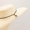 Cord Necklace Gemstone Pendant – Goldstone Bone