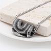 Shop, Original Design Jewelry, Titanium Steel Three-Dimensional Python Pendant Necklace.