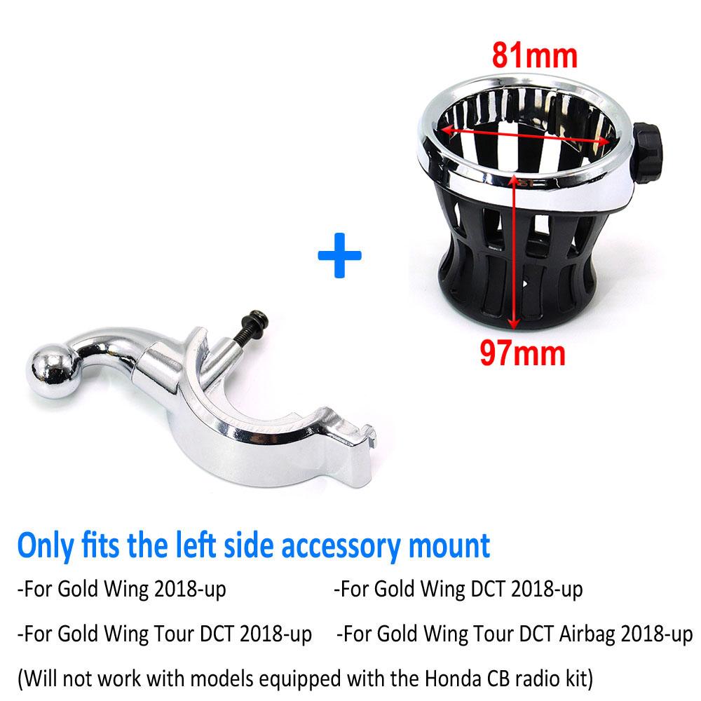 Gold Wing Motorrad Beifahrer Wasserflasche Trinkbecher Netzkorb Halterung Für Honda Goldwing GL 1800 GL1800 F6B