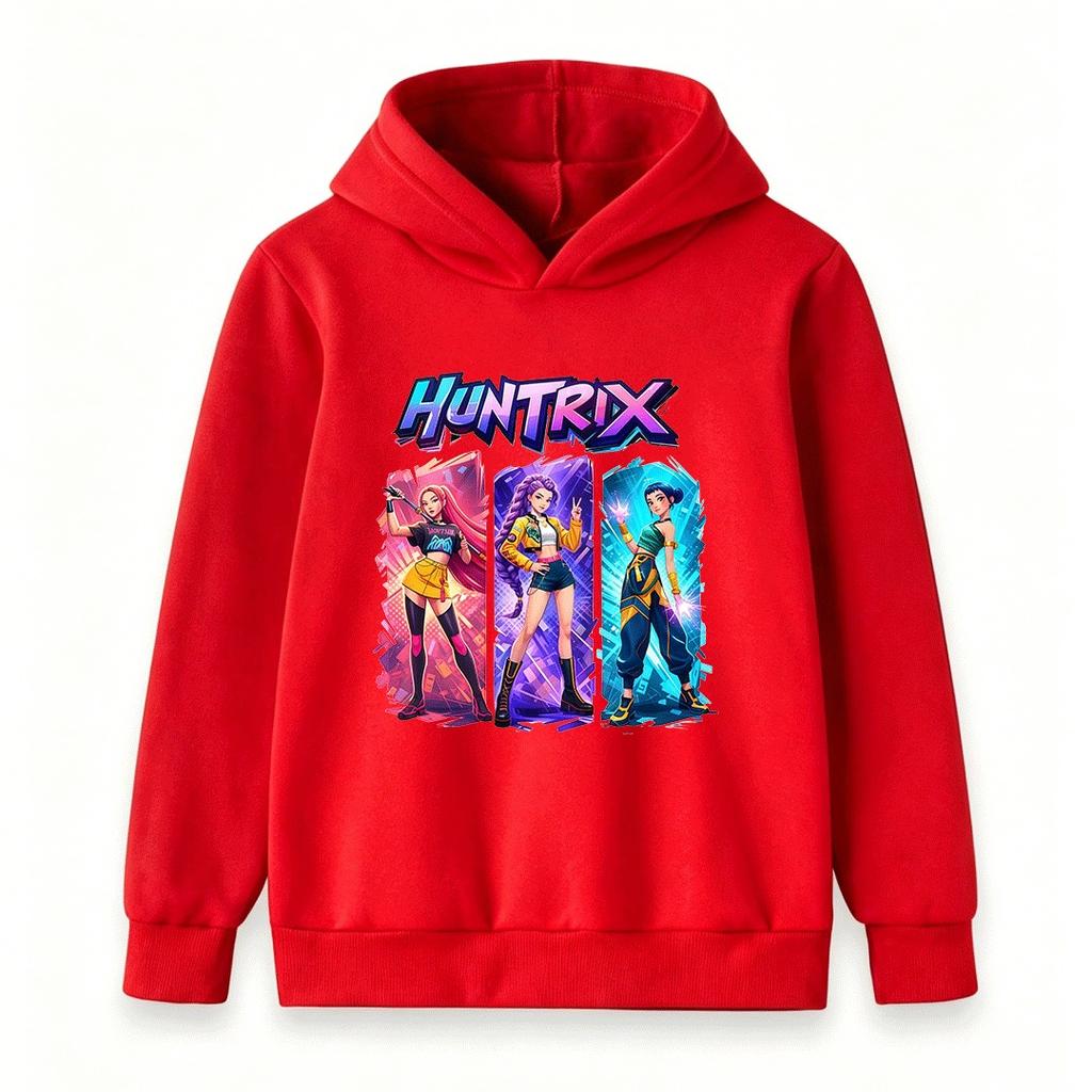 Kids Boys Girls Hoodie Cool Anime Character Printed Long Sleeve Casual Pullover Sweatshirt For Youth Daily Wear