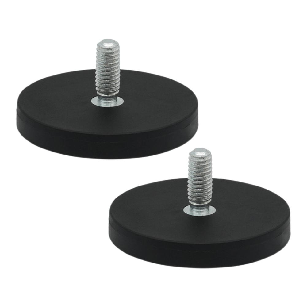 2Pcs 43mm M6 Base Mount Bracket Clamp LED Work Light Bar Holder SUV Offroad Bolt Mini Size Magnetic Base Mount Bracket Clamp