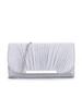 Exquisite Glitter Pleated Evening Clutch Bag for Women - Round Bottom Ladies' Banquet Bag