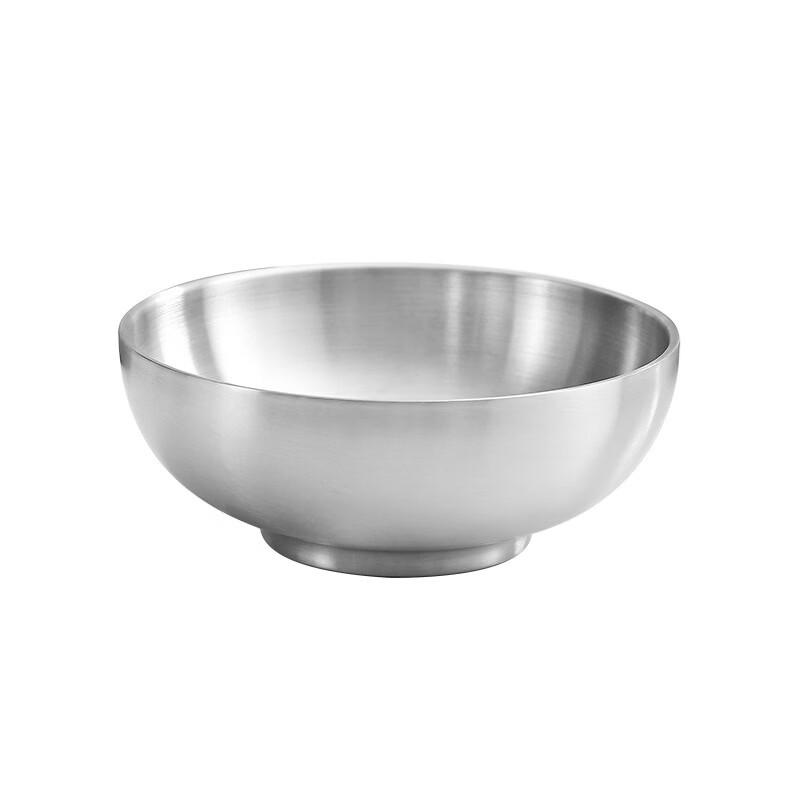 ZISIZ 304 Stainless Steel Japanese Double-Layer Ramen Bowl
