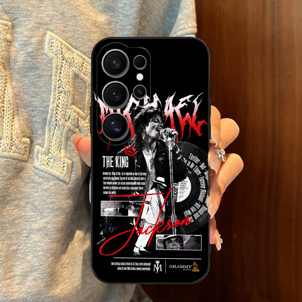 Pop Singer Michael Jackson Phone Case For Samsung S 24 Fe 25 Ultra Plus 20 Lite 21 30 22 23 24 22 Ultra 5G Fundas