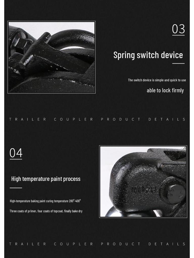Leapmotor C11 Tow Bar: Modified Tow Hook for Off-Road, RV, and American Square Mount Trailers
