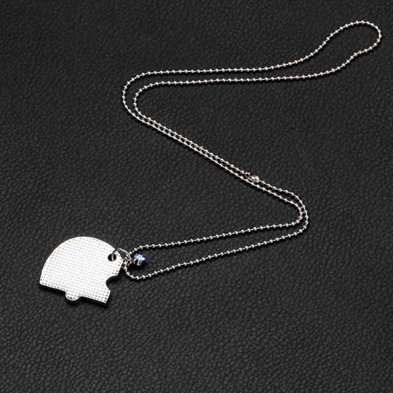 4 Pcs Best Friend Forever Splicing Necklaces Children's Cartoon Necklace Rhinestones Broken Heart Pendant Necklaces