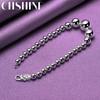 CHSHINE 925 Sterling Silver Beaded Chain Bracelet For Women Men Wedding Party Fashion Charm Jewelry