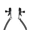 Black Nipple Clamps with Chain