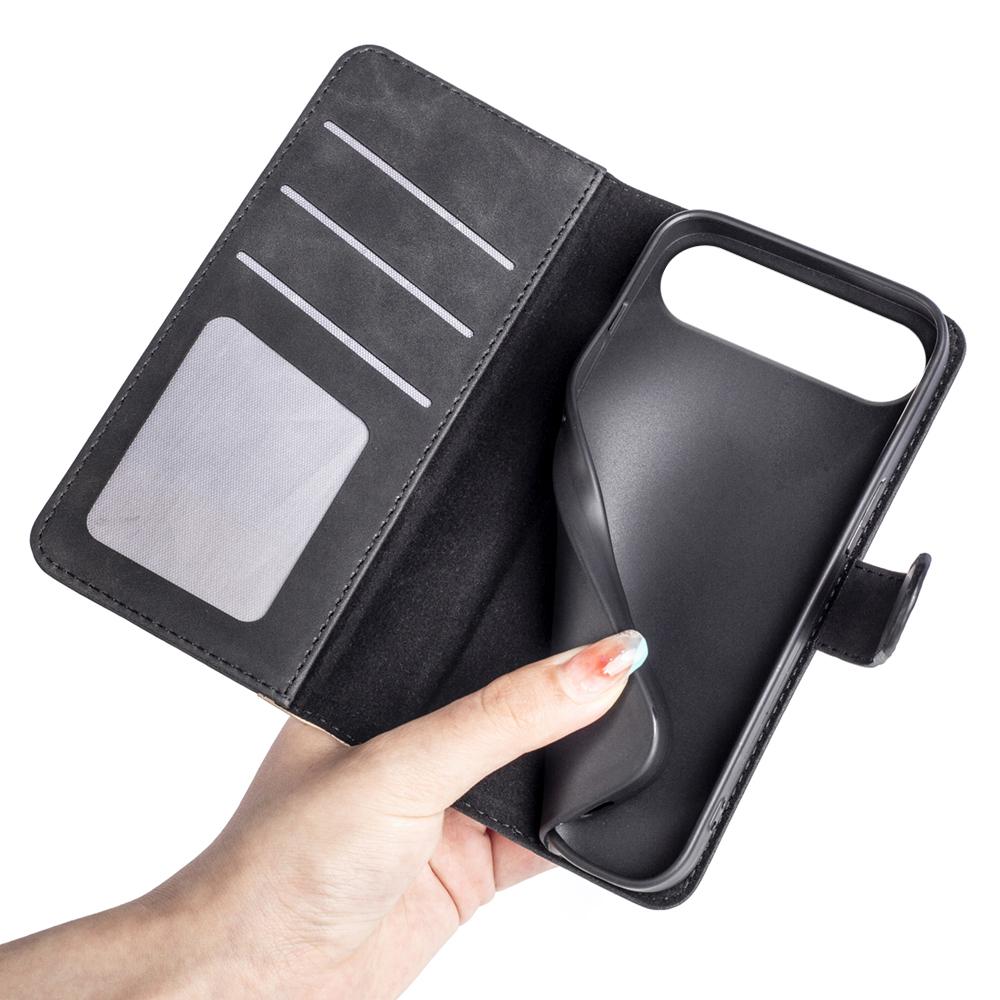 For iPhone Air Wallet Case Leather Phone Cover Splicing Color