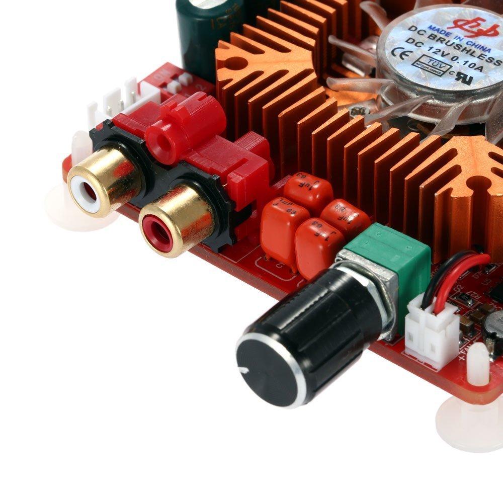 WINGONEER TDA7498E 2x160W Dual Channel Audio Amplifier Support BTL Mode 1X220W Single DC 24V Digital Stereo Power Amplifier Module for Car Computer