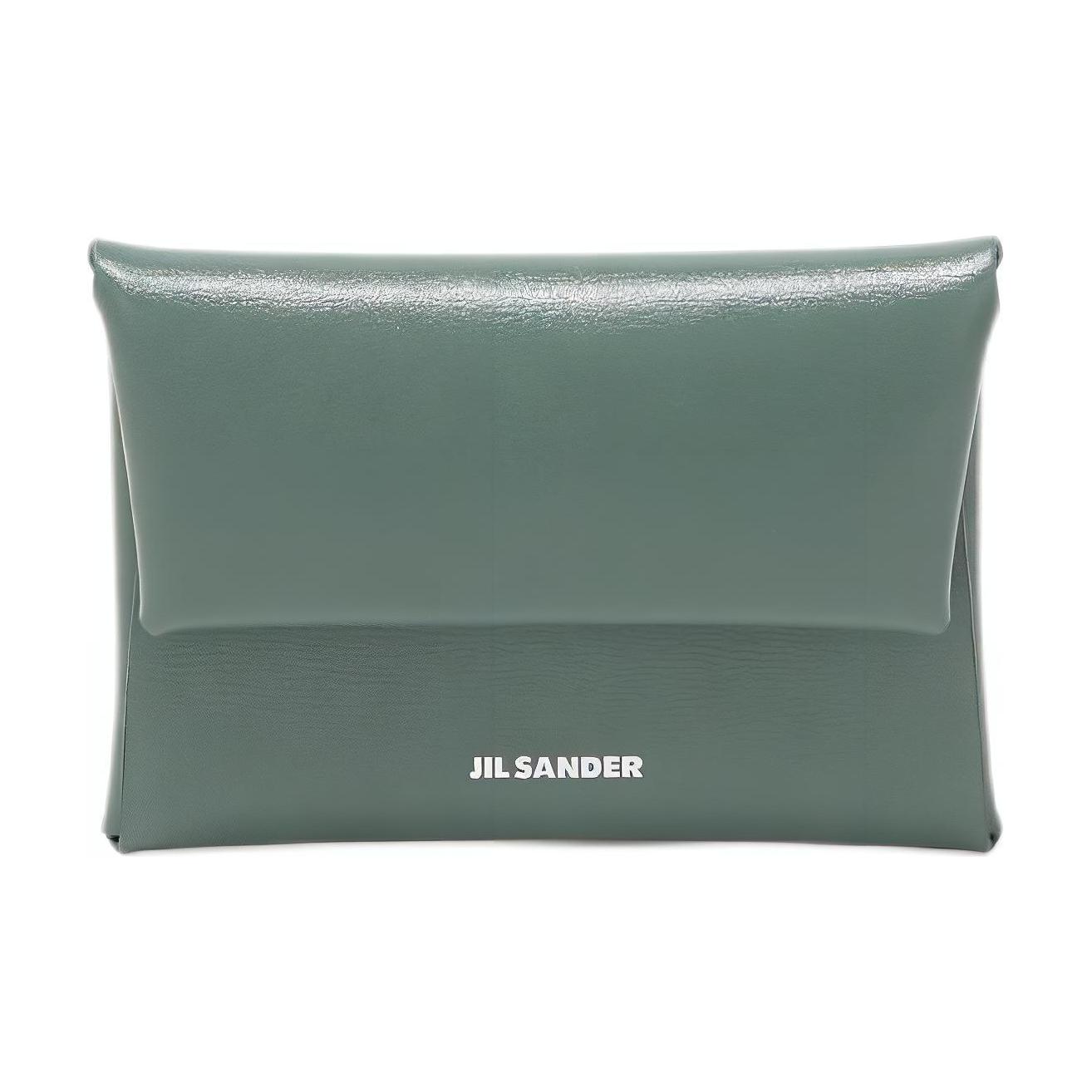 

Jil Sander Aluminum Foil Embossed Snap Closure Small Cowhide Wallet Women wallet Dark-Green J07UI0013P5355306 Box(Basic Set+Box)