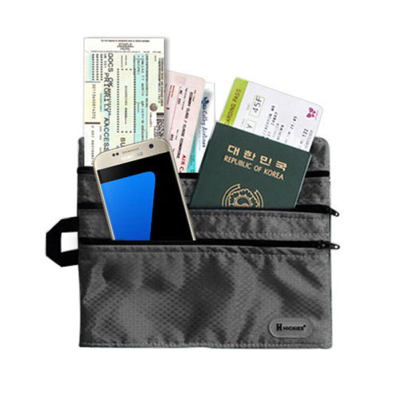 Multipurpose inner bag for travel, waterproof 3-tier multi-pocket pouch