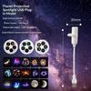 Planet Galaxy Projector USB Powered Flexible Neck Multi Patterns Star Light Gift for Astronomy Enthusiasts