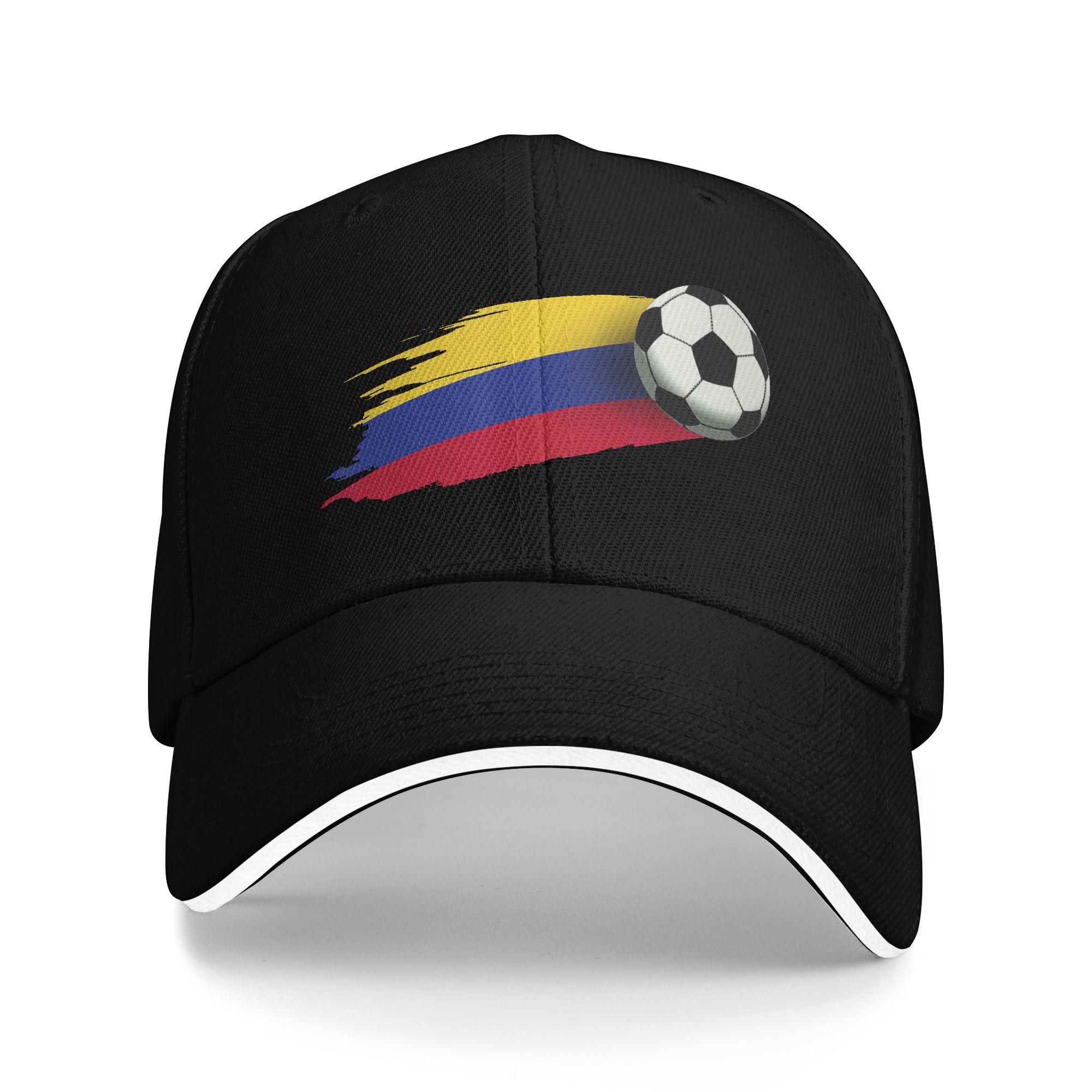 Colombia Flag Jersey Colombian Soccer Team Colombian Casual Baseball Cap Summer Trucker Hat Kpop Snapback Cap Unisex Baseball Caps One Size