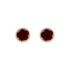 Ankola red flower bead stud earrings women's light luxury high-end temperament unique earrings new popular earrings