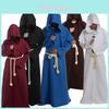 Kostium Cosplay Mnicha Śmierci na Halloween na Średniowieczną Imprezę Role Play