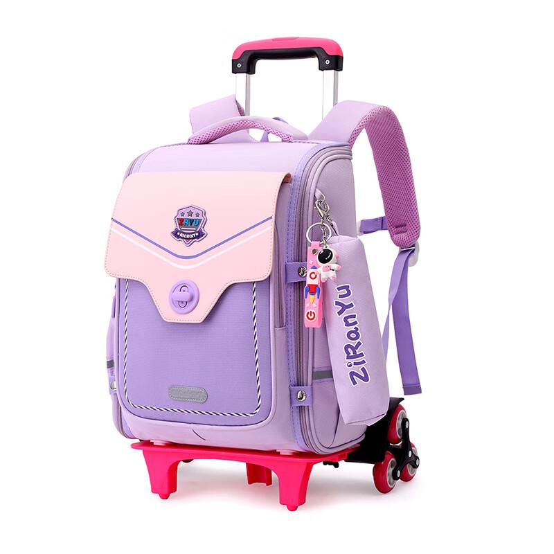 Kids Detachable Rolling School Backpack Primary School