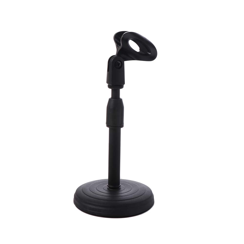 360° Rotating Recording Microphone Holder Sturdy Universal Mini Desk Microphone Stand Adjustable Extendable