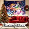 Custom Name Personalized Sailor Moon Print Tapestry, Wall Art Decor, Bedroom, Dorm, Apartment, LivingRoom, Party Backdrop, Gift for Birthday