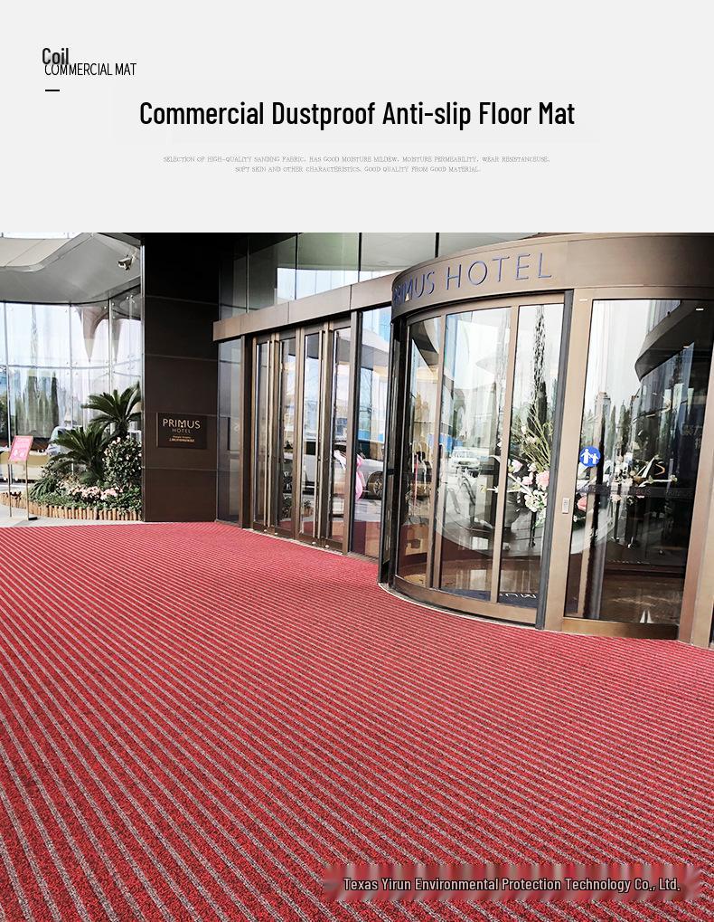Customizable Anti-Slip Floor Mat for Dust and Water Absorption – Ideal for Entrances, Elevators, and Bathrooms.