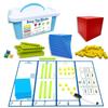 1 Set Kids Math Plaything Ten Hundred Thousand  Complete Kit Math  Plastic Base Toys Counting Cubes Games