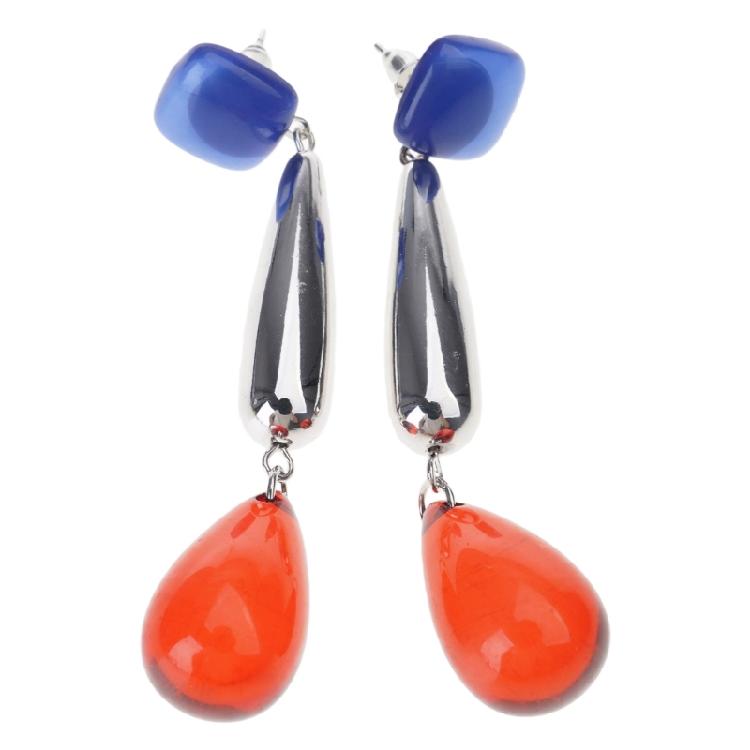 

Teardrop Statement Earrings Modern Ear Jewelry Woman Earring Stylish Studs Earring Acrylic Texture for Various Occasion 1