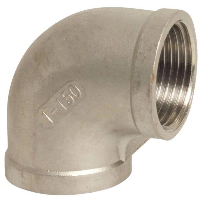 Coude à visser en Inox 90° 3/8" Femelle