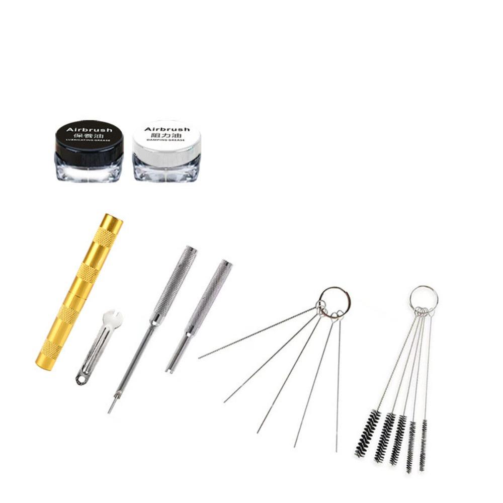 

Набор для чистки аэрографа, сопла, инструмент для ремонта автомобиля, мотоцикла, инструмент для очистки 1 Set