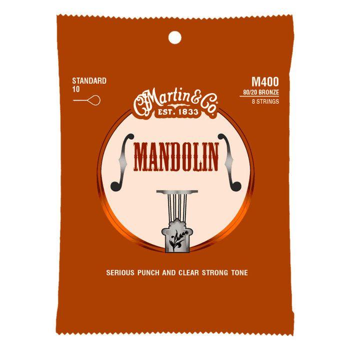 Cordes pour mandoline - Martin Strings - M400 - 80/20 Bronze - Standard Light - 10/34