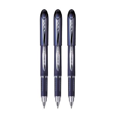Uni-Ball Jetstream SX217 0.7mm Roller Ball Pen Black Ink Pack of 3 for Office, School & Home Writing