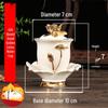 Coppa per Acqua per Altare Buddista in Ceramica di Loto con Mantra della Grande Compassione - Tazza per Offerte a Guanyin