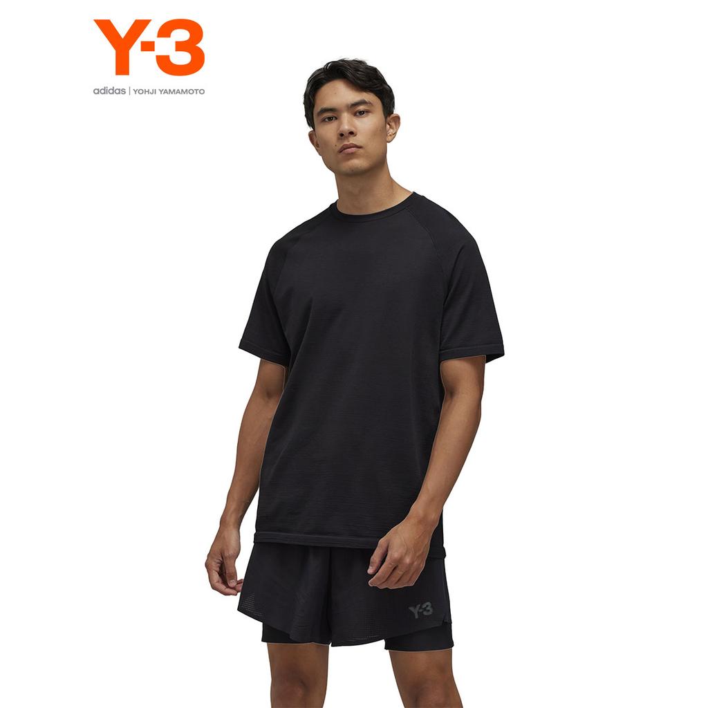 Y-3 Run Knit Short Sleeve T-Shirt Men Tops Black IW9993