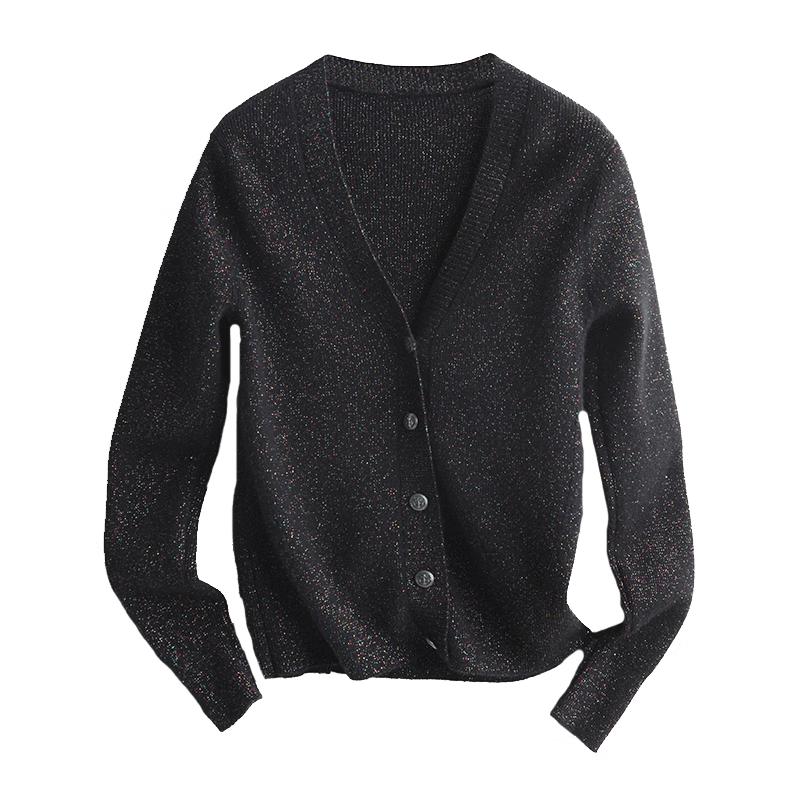 

PALUOPO Женский кардиган из смесового кашемира с V-образным вырезом M