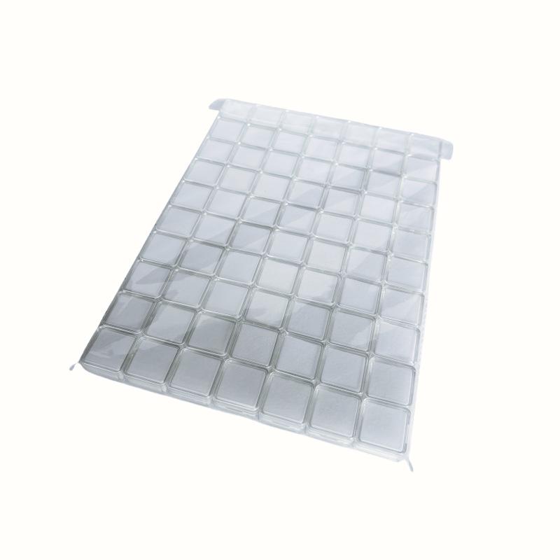 Caixa Quadrada Transparente para Diamantes Soltos e Pedras Preciosas Coloridas - Exibição, Armazenamento, Coleção