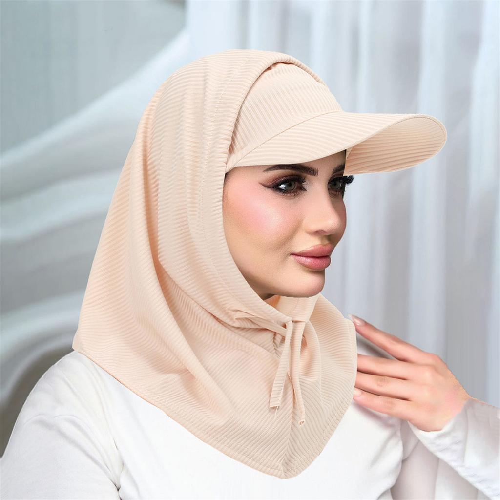 Stretchy Sun Protective Hooded Neck Cover And Cap Combo For Men Women Moisture Wicking Design