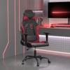 Gaming Chair Black and Burgundy Faux Leather
