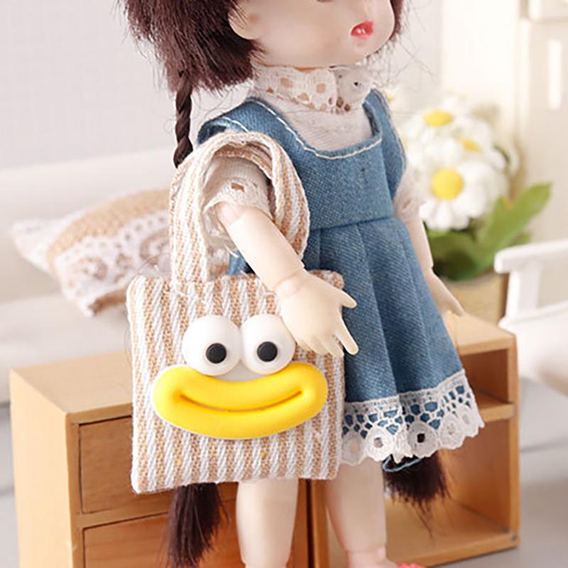 Кукольная мини-сумка из холста — фото 6