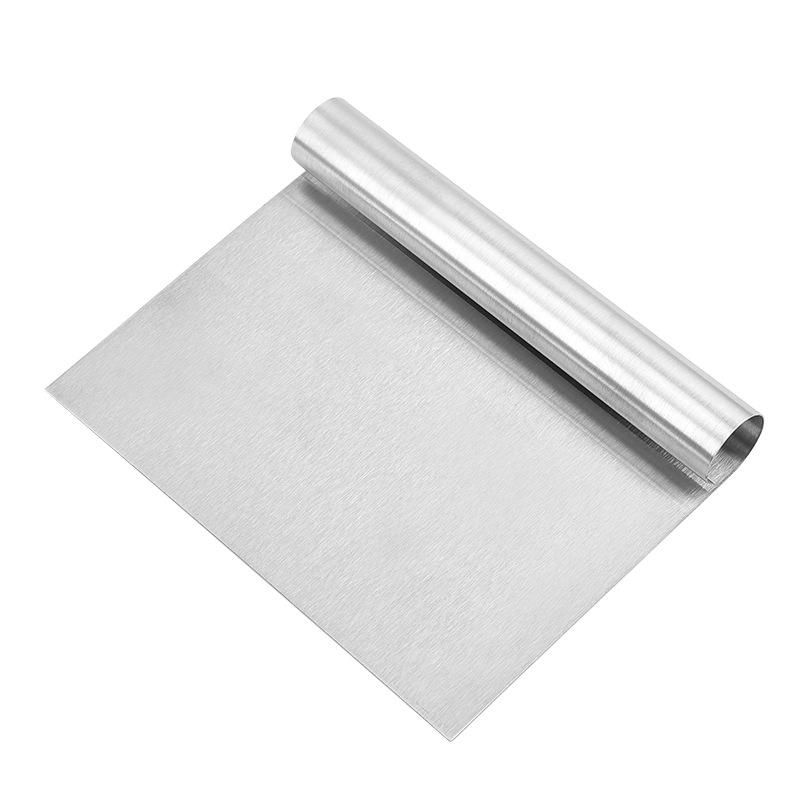 Stainless Steel Scraper for Cutting Flour Dough Cutting Rice Noodle Rolls Scraper Panel for Baking Flour and Rice Noodle Rolls