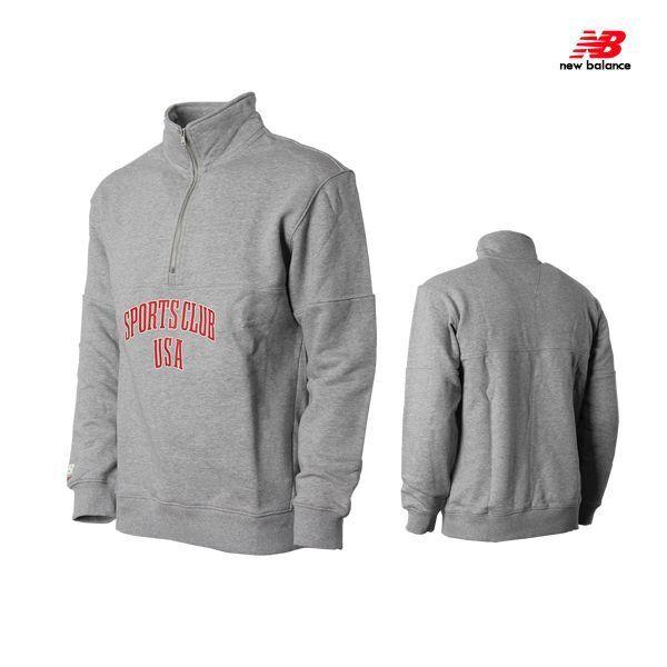 New Balance Half Club Uni Graphic Half Zip Up Nbncc32723 15 Gray