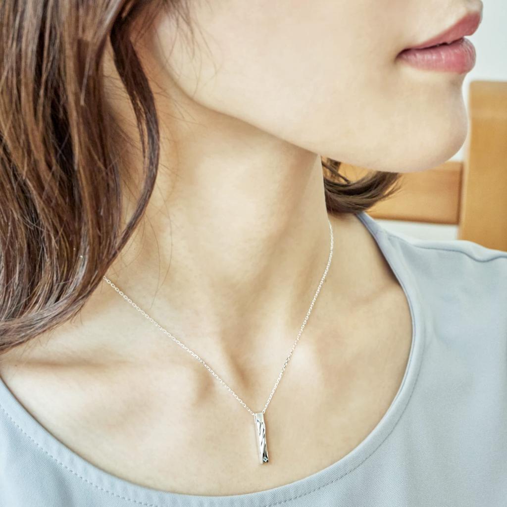 THE KISS Blue Diamond Silver Pair Necklaces Set of 2 SPD1856BDM-P - Matching Jewelry for Couples Men & Women, Gift Wrapping & Box Included