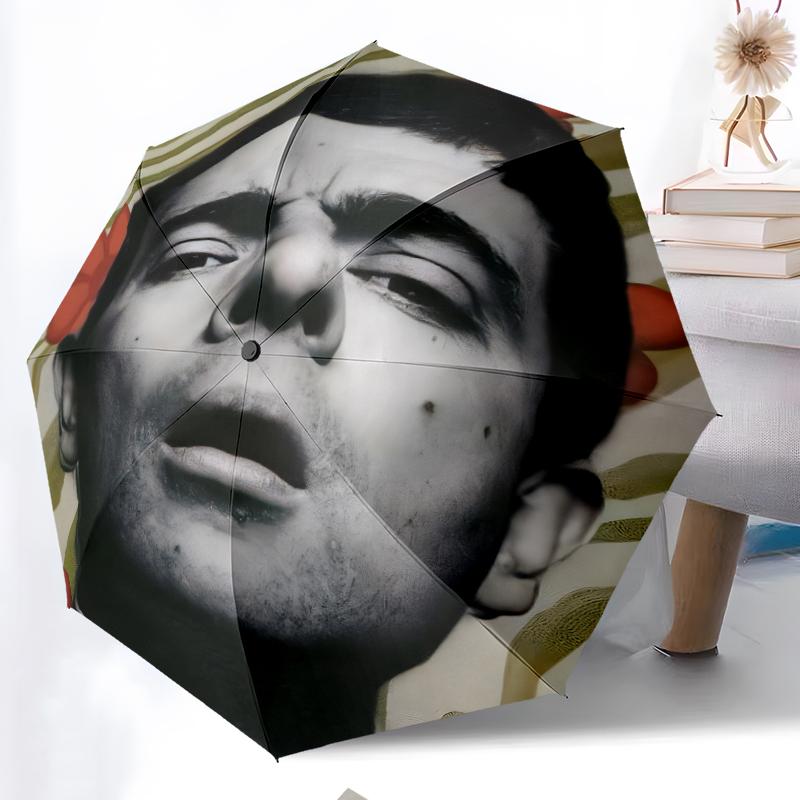 Mr Bean Fashionable Automatic Opening/Closing Folding Umbrella. Portable and Foldable, Ideal for Gift, Travel, and Daily Use.