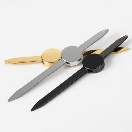 Eyebrow Ruler Easy To Operate Simple Convenient Durable Precise Positioning Measurement Symmetry Metal Compass Measuring Eyebrow Ruler for Beginner