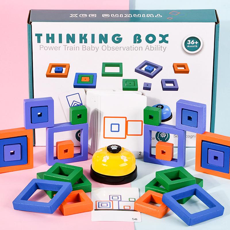 

Customizable Wooden Geometric Shape and Color Matching Board for Kids