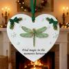 High-quality Acrylic Ornaments Acrylic Christmas Decor Inspirational Heart Shaped Christmas Ornament Set for Friends for Tree