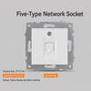 1Pcs Dual USB Fast Charge Panel Wall Switch Wall Power Socket Switch  for EU Standard Wall Mount DIY