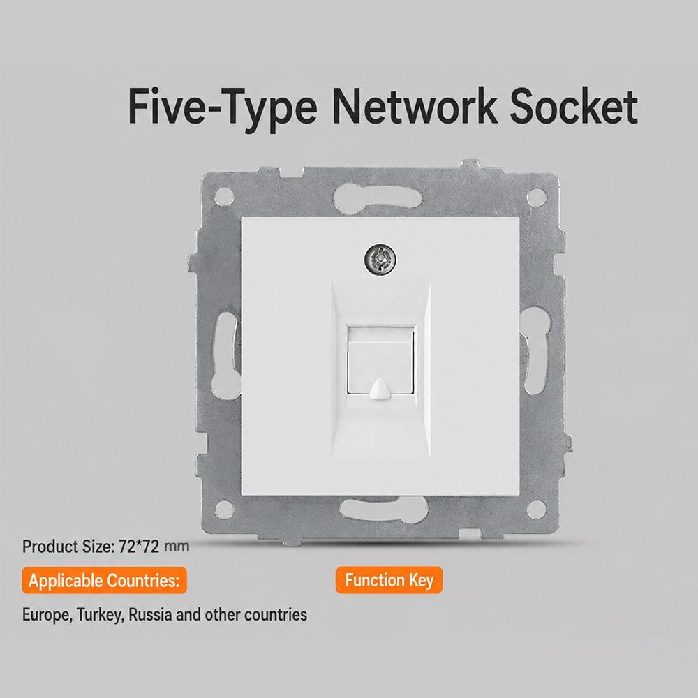 1Pcs Dual USB Fast Charge Panel Wall Switch Wall Power Socket Switch  for EU Standard Wall Mount DIY